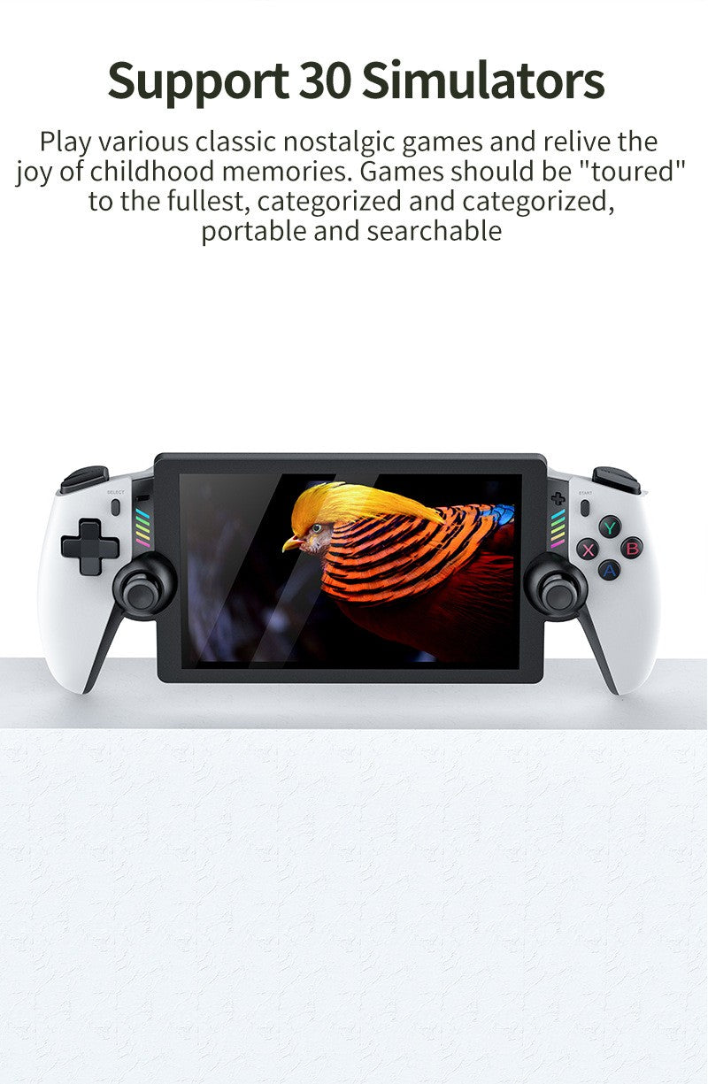 Classic Retro 3D Dual Joystick 7-Inch Gaming Console with Large PS2 Game Support