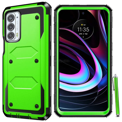 For Motorola Edge 5G UW / Edge (2021) Case Dual Layer Rugged Hybrid Phone Cover