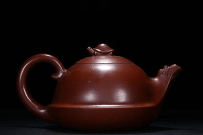 Chinese Yixing Zisha Clay Handmade Exquisite Teapot 品名:紫砂福寿龙龟壶