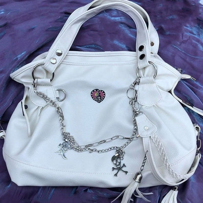Shoulder Bag Tote Big Purse Handbag Leather Shopper Zipper 35*25*15 CM 1 Strap