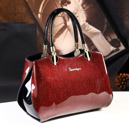Pillow Shoulder Bag Patent Leather Handbags Messenger Clutch 33*13*22/29*12*20CM