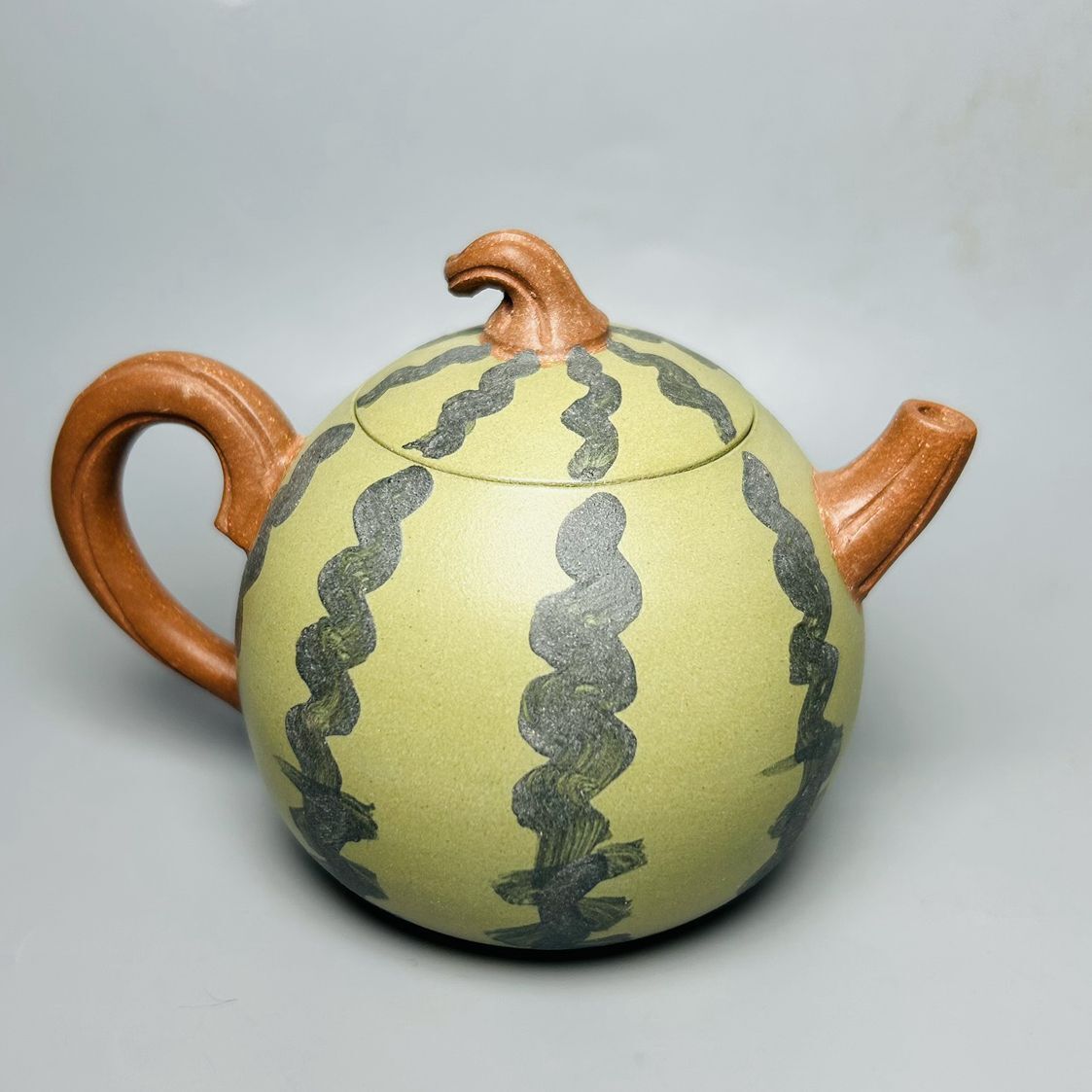 Vintage Chinese Yixing Purple Clay Teapot Zisha Ceremony Nice Watermelon Teaware