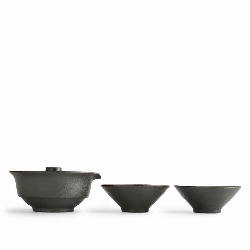New Ceramic Teapot Tea Cup Set Portable Travel Tea Set