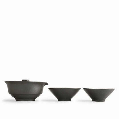 New Ceramic Teapot Tea Cup Set Portable Travel Tea Set