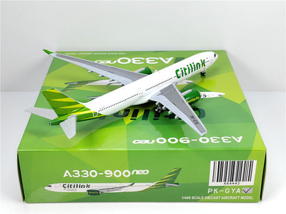 1:400 JC Wings CITILINK AIRBUS A330-900neo Passenger Airplane Diecast Model