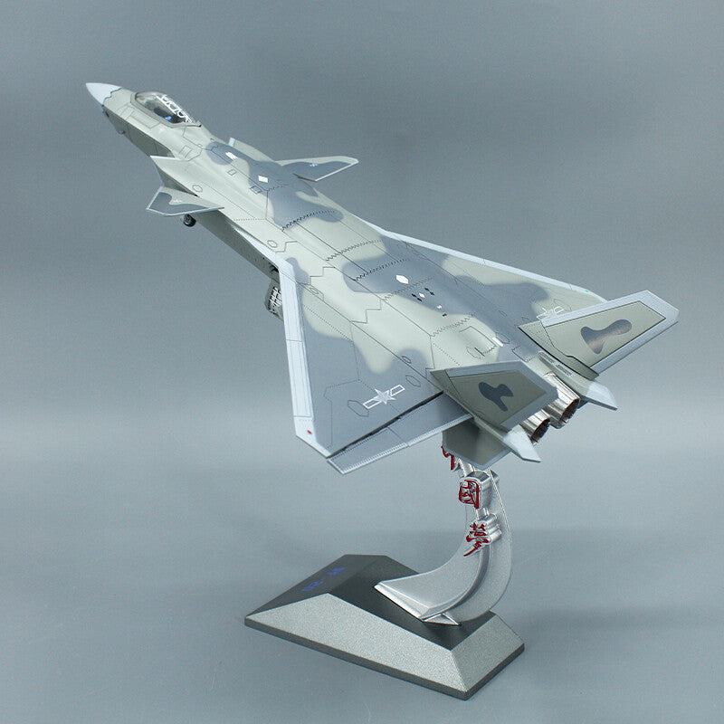 1:60 37CM China J-20 Stealth Fighter Plane Diecast Military Aircraft Model