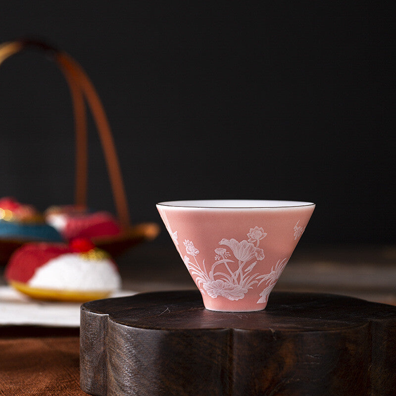One Piece Chinese Tea Cup Porcelain Master Cup 60ml Handpainted Ceramic Cup New