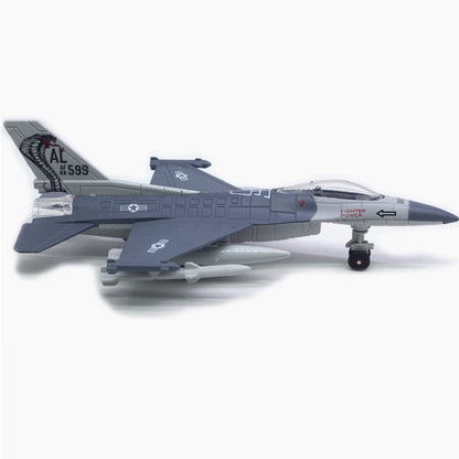 1/100 Lights&Sound F16 Jet Aircraft Alloy Fighter Aircraft Plane Model Display