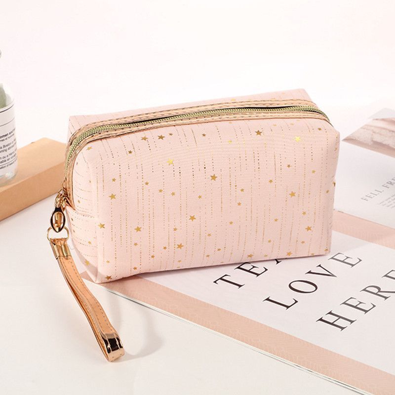 Cosmetic Bag Makeup Organizer Travel Toiletry Kit Zipper Storage Bag Beauty Case