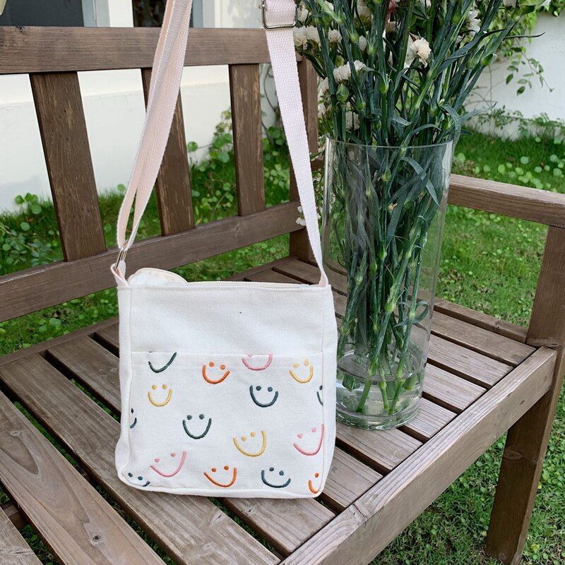 Women Crossbody Bag Classic Cute Shopping Shoulder Bags Casual Canvas Polyester