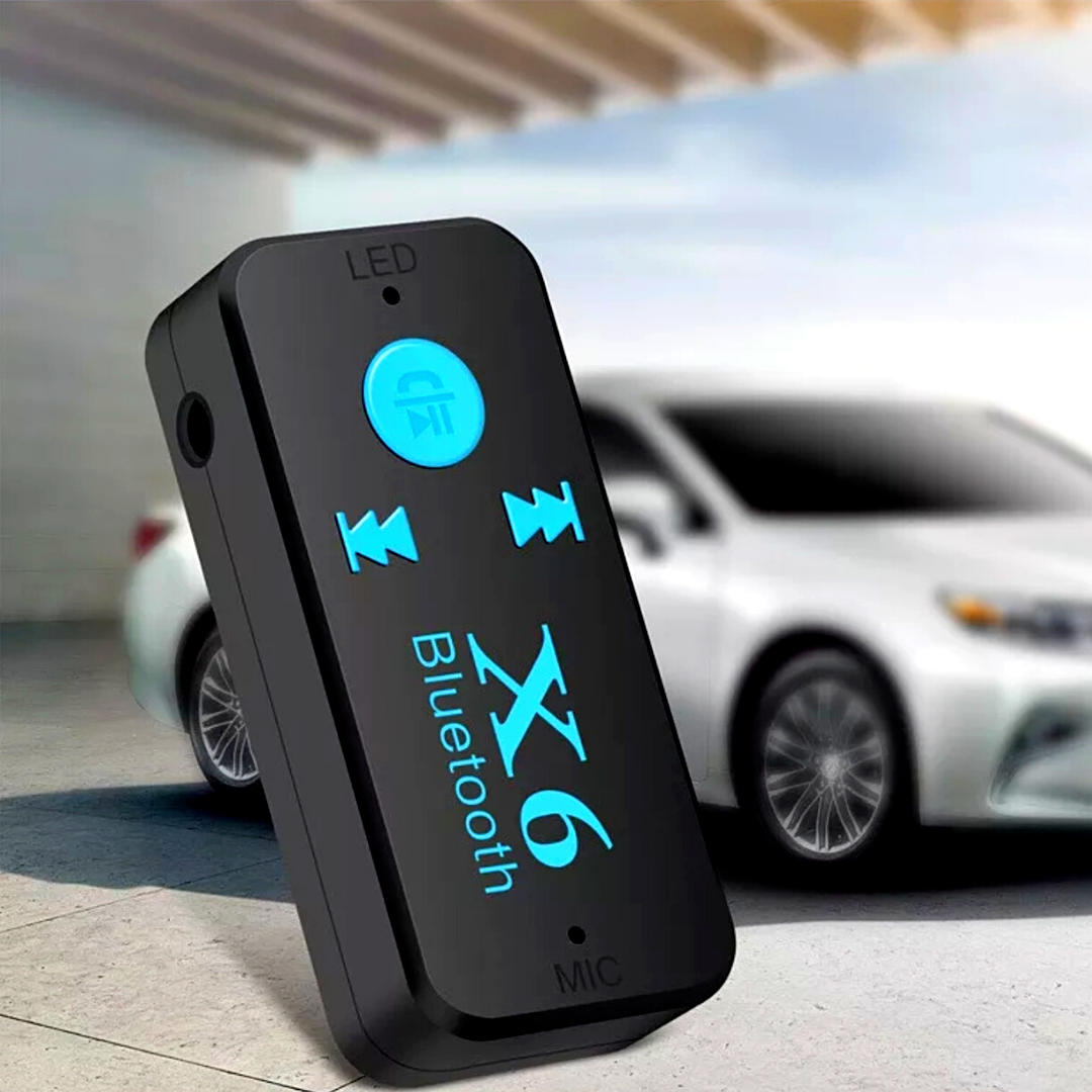 X6 Wireless Bluetooth 4.1 3.5mm AUX Audio Stereo Music Car Receiver Adapter Mic