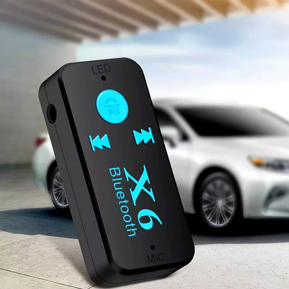 X6 Wireless Bluetooth 4.1 3.5mm AUX Audio Stereo Music Car Receiver Adapter Mic