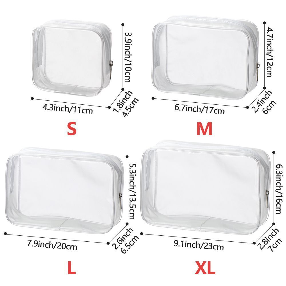 Transparent Storage Case Make Up Pouch Travel Bag Organizer Cosmetic Holder Case