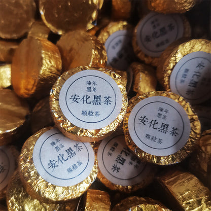 Aged Black Tea, Dark Tea Gold Coin Tea Hunan Anhua Black Tea Granules 500g