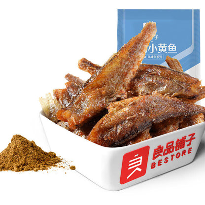 良品铺子烧烤小黄鱼休闲零食 Good Shop Barbecue Small Yellow Croaker Casual Snack