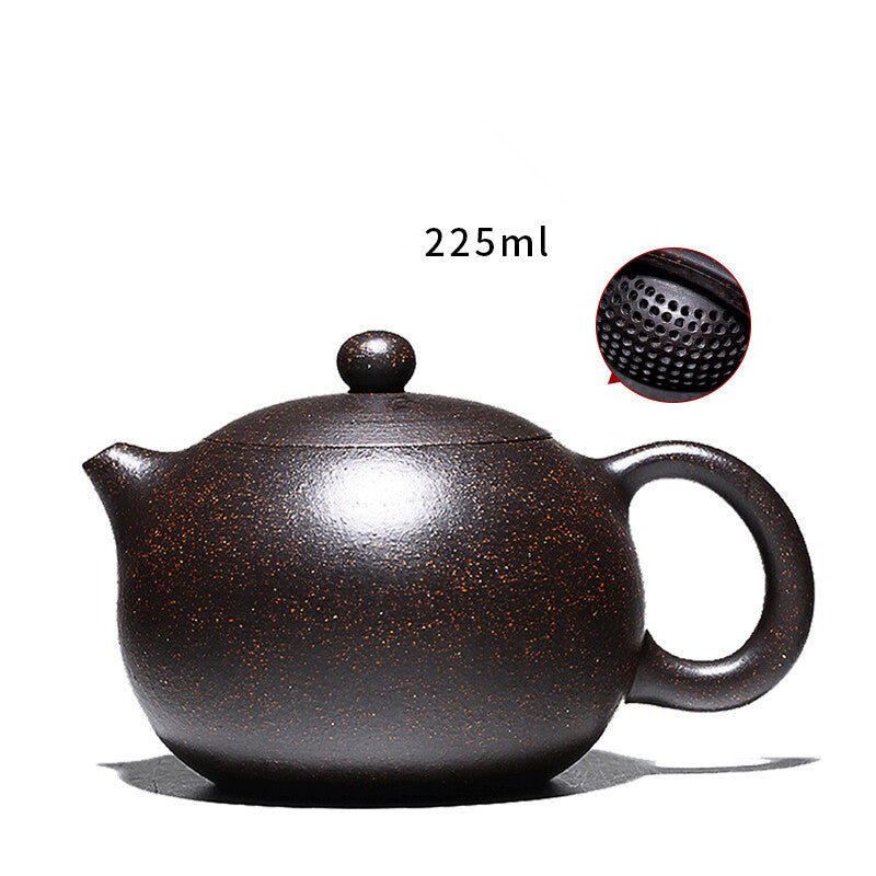 Xishi Tea Pot Marked Ball Shaped Infuser Holes China Real Yixing Zisha Pot 350ml