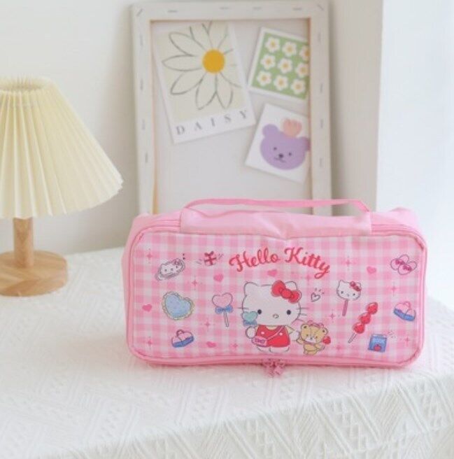 Cartoon Portable Women's Underwear Storage Bag Travel Cosmetics Storage