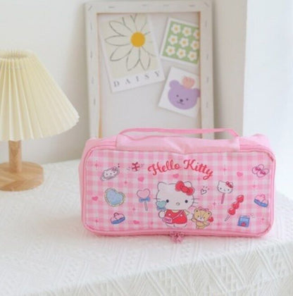 Cartoon Portable Women's Underwear Storage Bag Travel Cosmetics Storage
