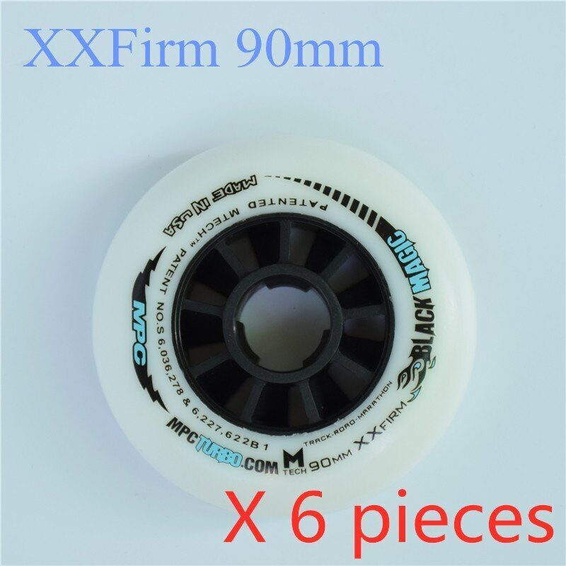 110/100/90mm Inline Speed Skates Wheel Indoor Track Outdoor Racing Black Magic