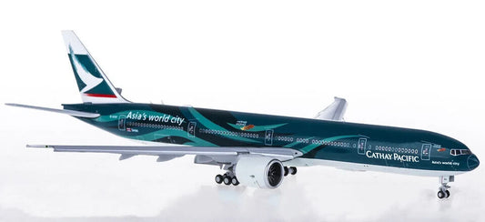1:400 JC Wings CATHAY PACIFIC BOEING 777-300ER Airplane Flap Down Diecast Model