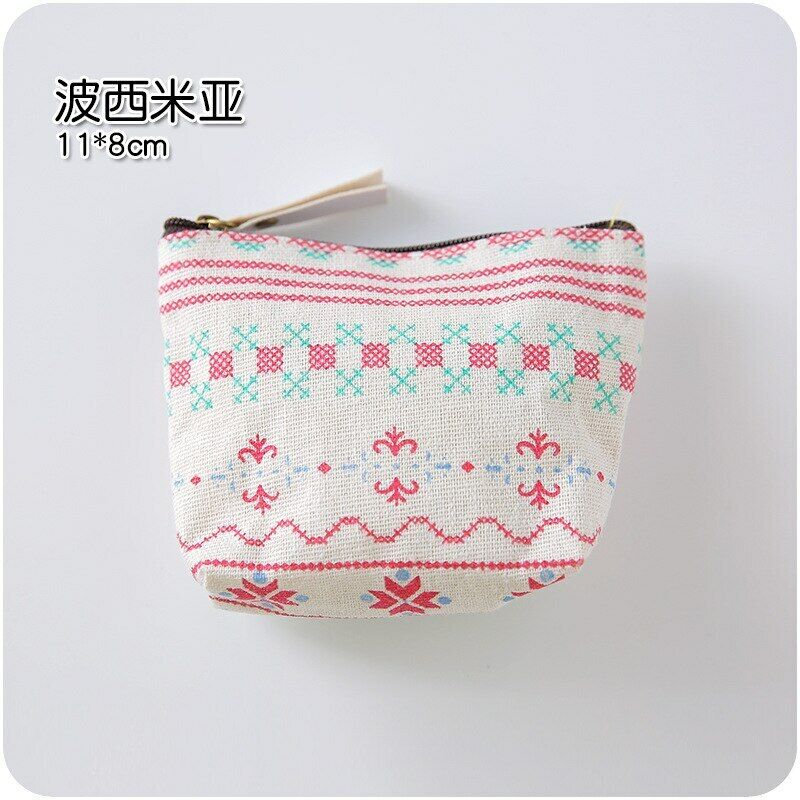 Women Coin Purse Card Earphone Pouch Bag Key Holder Small Wallet Package Canvas