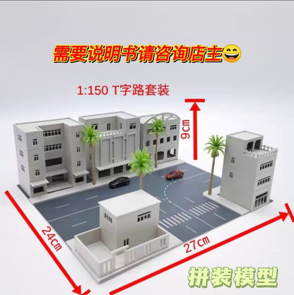 1/300 Urban Building Model Building Iron Tower Building Road Model Scene Model