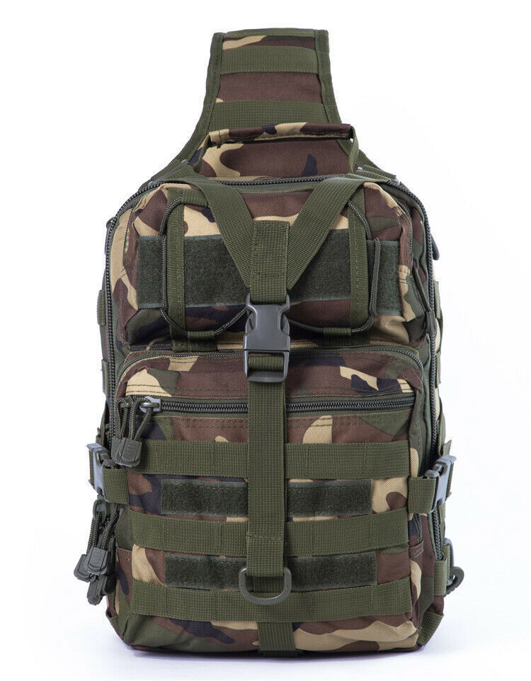 Tactical Pack Sling Backpack Rucksack Bag for Hiking Camping Hunting trekking
