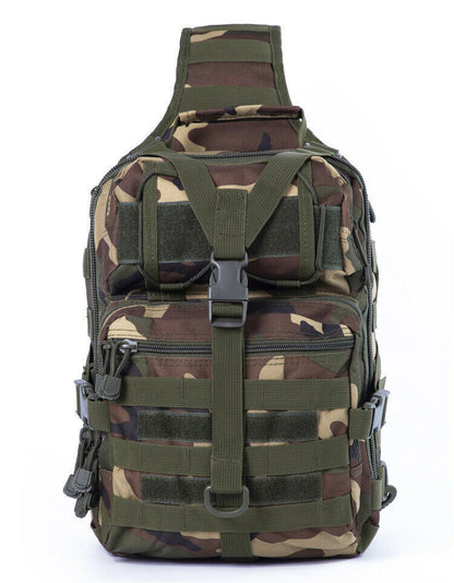 Tactical Pack Sling Backpack Rucksack Bag for Hiking Camping Hunting trekking