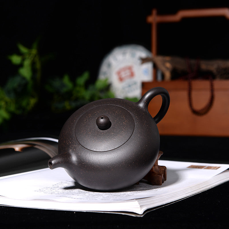 300ml Marked Tea Pot Real Yixing Zisha Clay Pot Handmade Ball Shape Infuser Hole