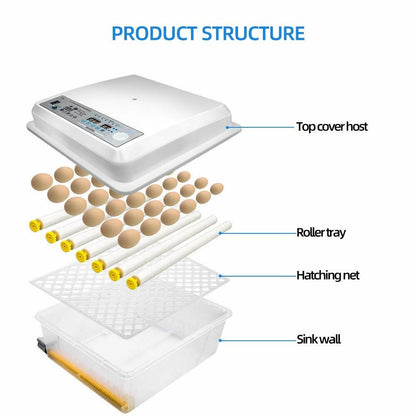 Chicken Duck Egg Incubator Automatic Digital Turner Poultry Hatching Machine