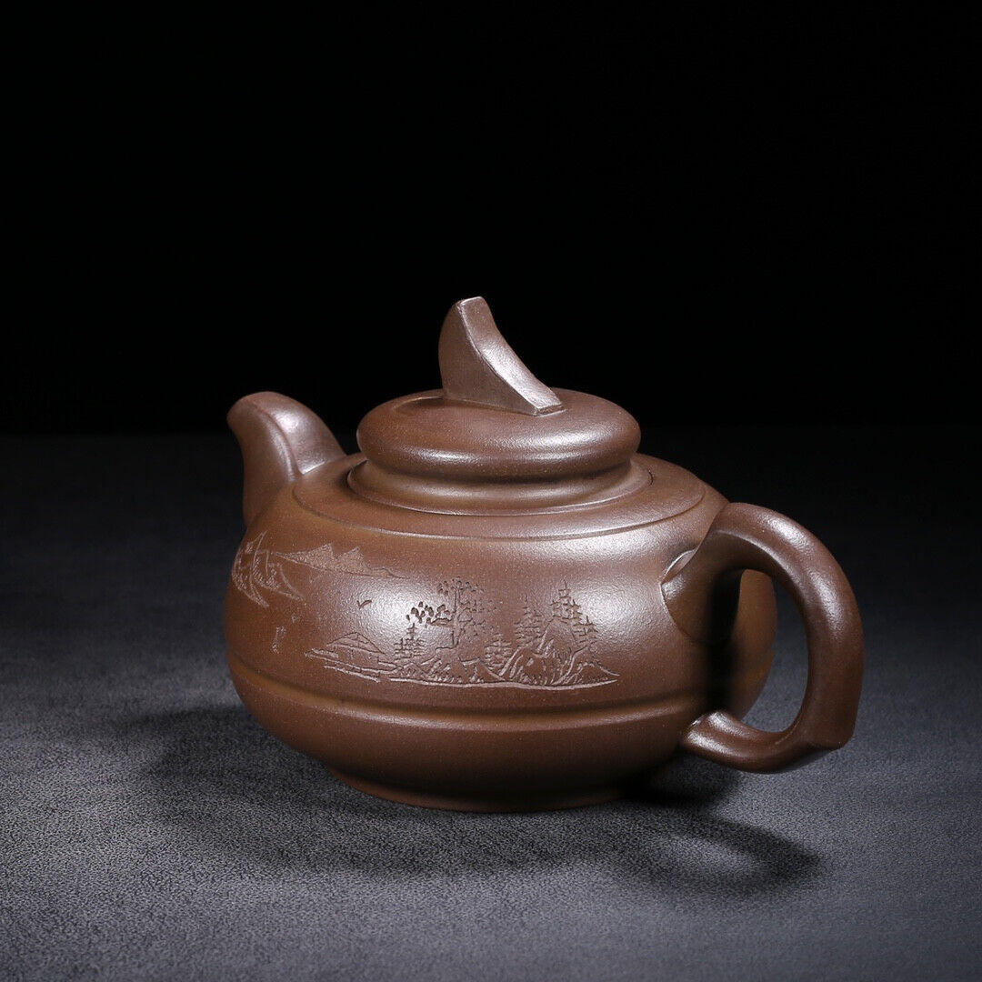 Chinese Yixing Zisha Clay Handmade Exquisite Teapot（一帆风顺 底款：高海庚）