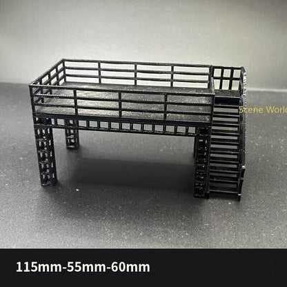 1/64 Parking Lot Model Car Display Stand Scene Building Model Accessory