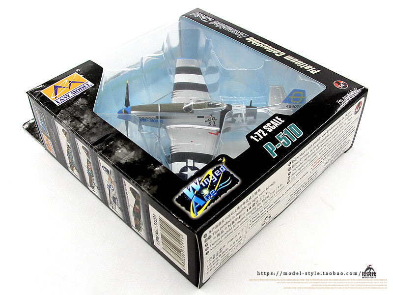 1/72 US Land Aviation P-51D Mustang Fighter Aircraft Model 5th Squadron P51
