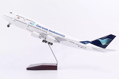1:150 47CM Garuda Indonesia BOEING 747-400 Airplane Landing Gear Resin Model