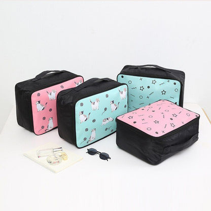 Travel Cartoon Cosmetic Bag Makeup Case Large Toiletry Storage Organizer Bag 1PC