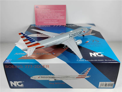 NG Model for American Airlines for Boeing 777-200ER N751AN 1:400 Pre-built model