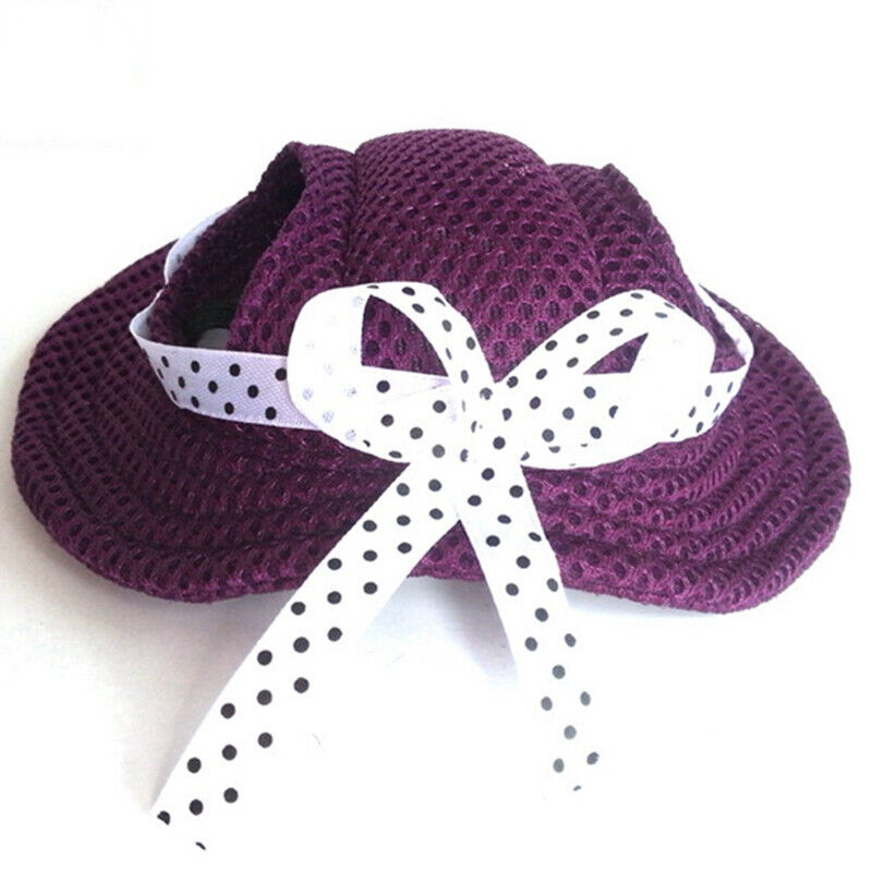 Dog Cat Cute Baseball Cap Outdoor Sunshade Hat Ear Holes Headgear Pet Supplies