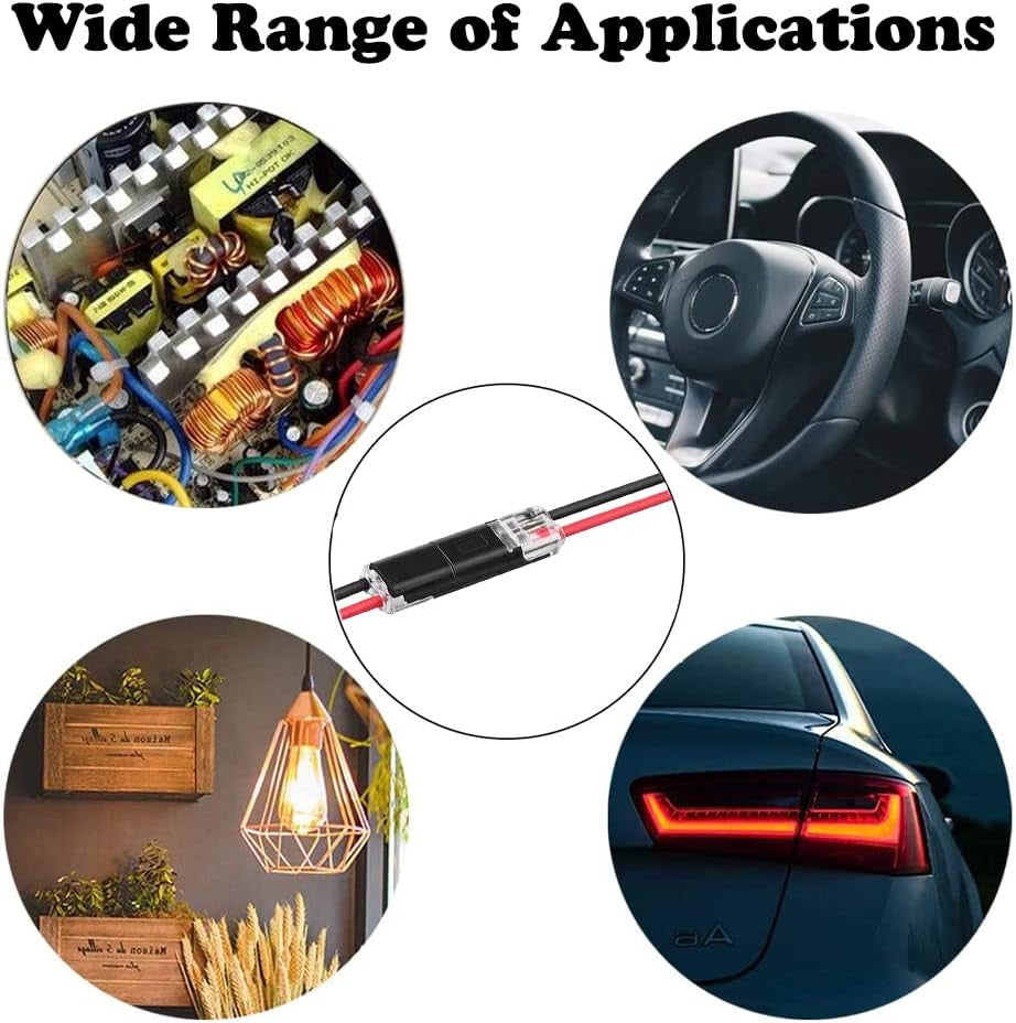 2 Pin Waterproof Electrical Connector Car Automotive Wire Plug Terminal LOT