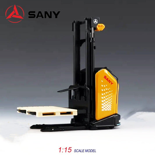 1:15 SANY Pallet Stacking Forklift Truck AGV Contruction Machine Diecast Model