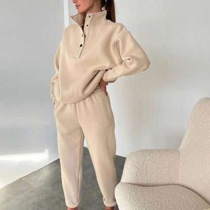 Women Suits Two Piece Long Sleeve Sweatshirt Sports Pants Outfit Set Tracksuits