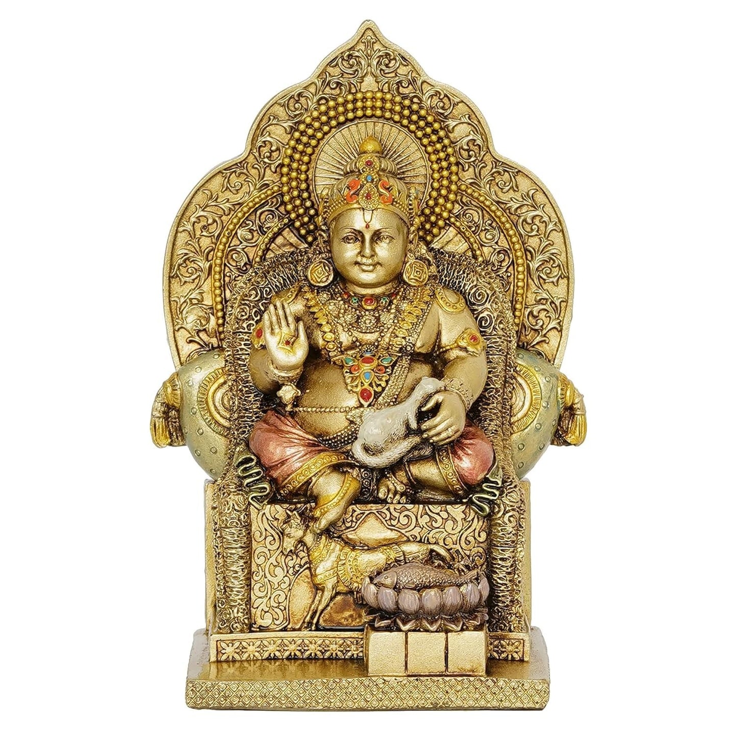 Hindu God Lord Kuber Statue for Wealth and Harmony Idol Figurine