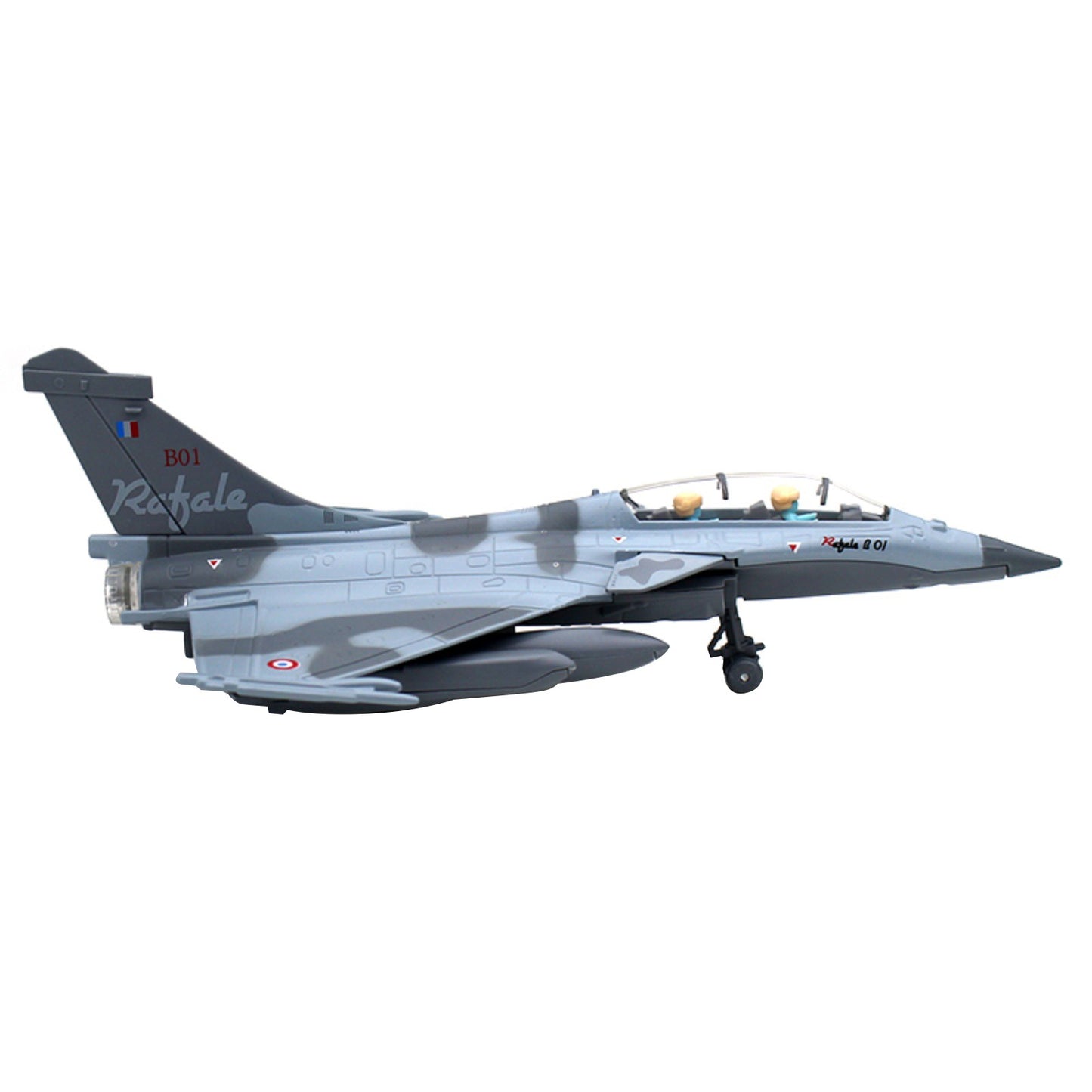 1/100 Air Force Rafale B Camouflage Alloy Fighter Aircraft Model Collection