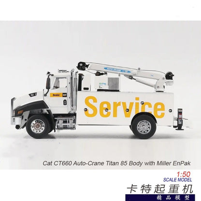 1:50 DM CAT CT660 Auto-Crane Titan 85 Body & Miller EnPak Machine Diecast Model