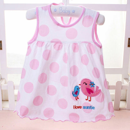 Baby Dress Girls Infantile Cotton Children's Clothes Flower Style Kids Clothing
