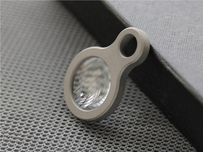 EDC Titanium Alloy Magnifier Glass Convex Lens Outdoor Portable Multi Tool