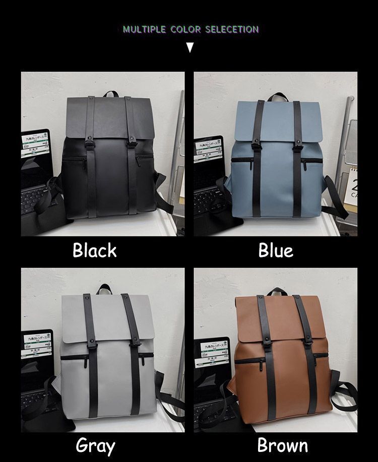 Backpack Waterproof Book Bag Traveling Rucksack Laptop Polyester Purse 26*30 CM