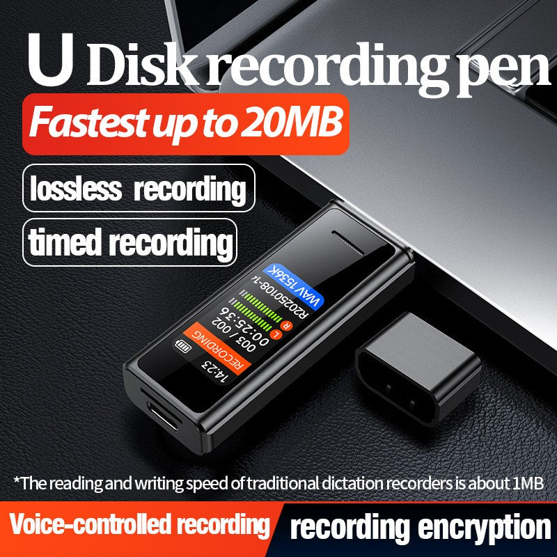 2025 New U-disk Voice Recorder HD Noise Reduction Recording Player