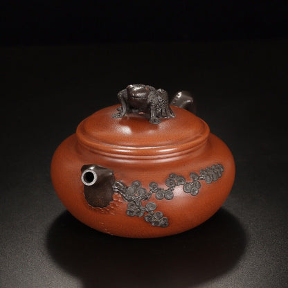 Chinese Yixing Zisha Clay Handmade Exquisite Teapot（纳财 底款：蒋蓉）
