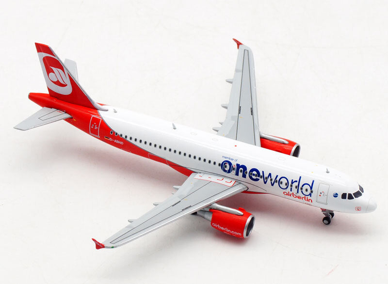 JC Wings AIR BERLIN ONE WORLD AIRBUS A320 D-ABHO 1/400 diecast model aircraft