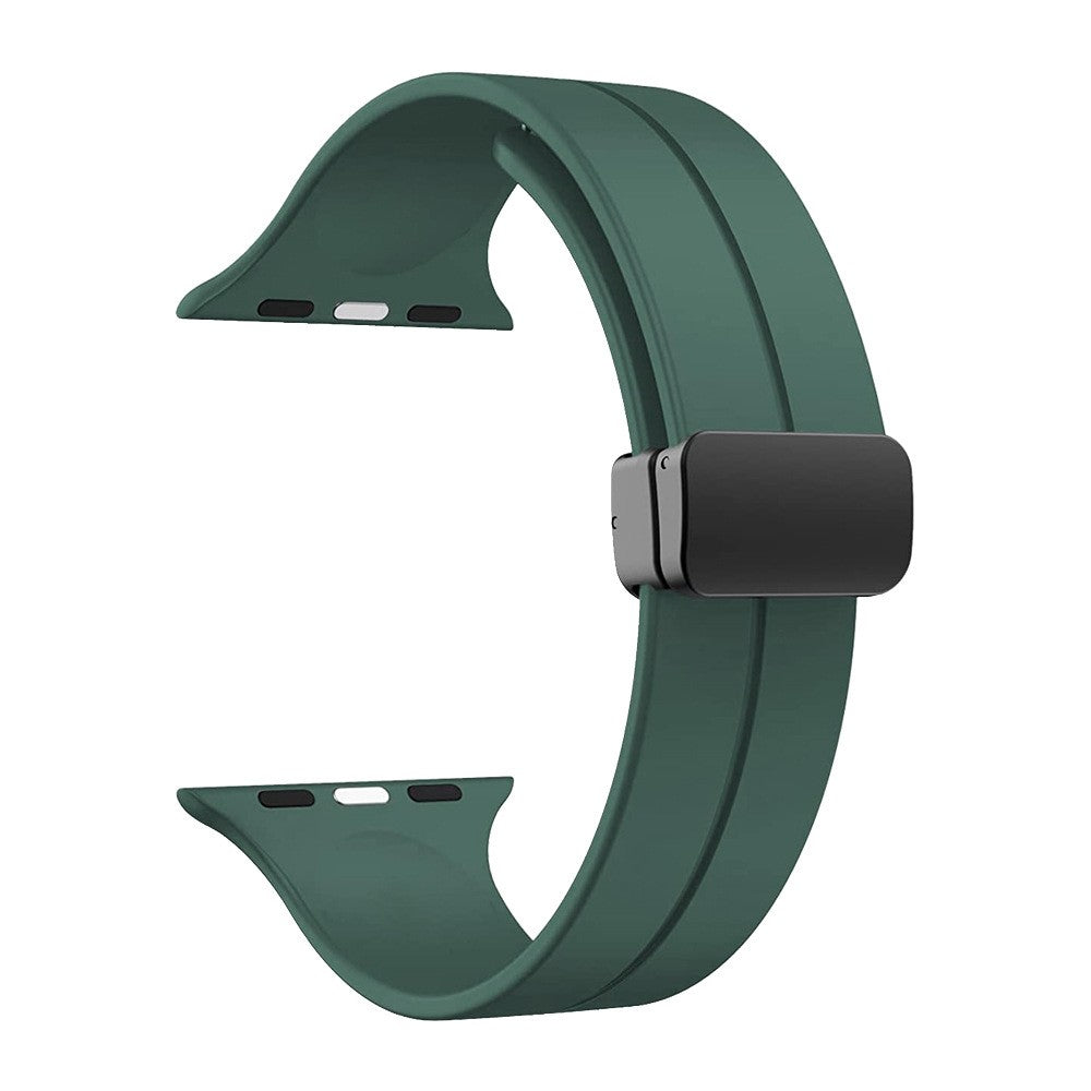 Suitable for Apple Watch 10 ultra2 silicone strap iWatch magnetic buckle strap